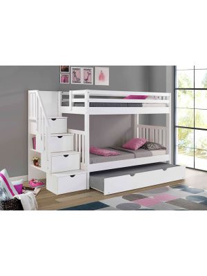 Cambridge White Stairway Bunk - by Innovations 
