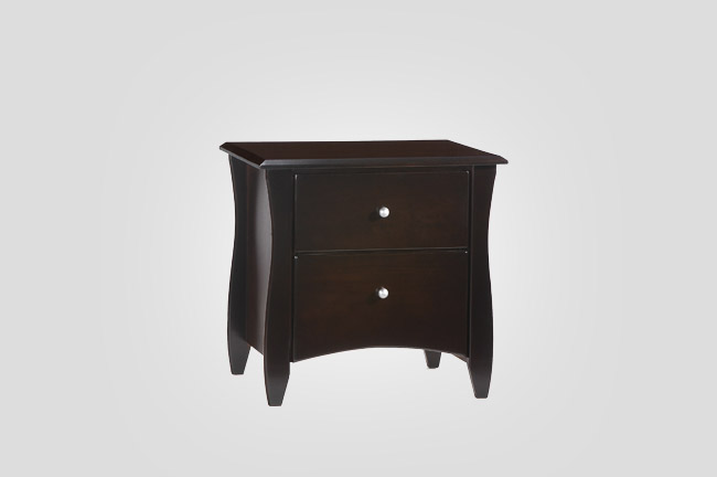 Night & Day Clove 2 Drawer Nightstand (Chocolate)