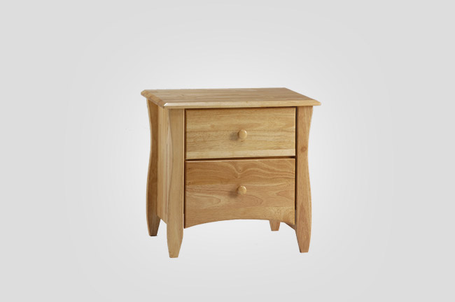 Night & Day Clove 2 Drawer Nightstand (Natural)