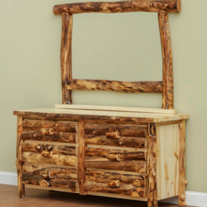 Rocky Mountain Aspen Six Drawer Dresser- by Countryside Rustic Log Furniture