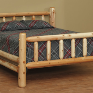 Great Lakes Cedar Bed- by Countryside Rustic Log Furniture