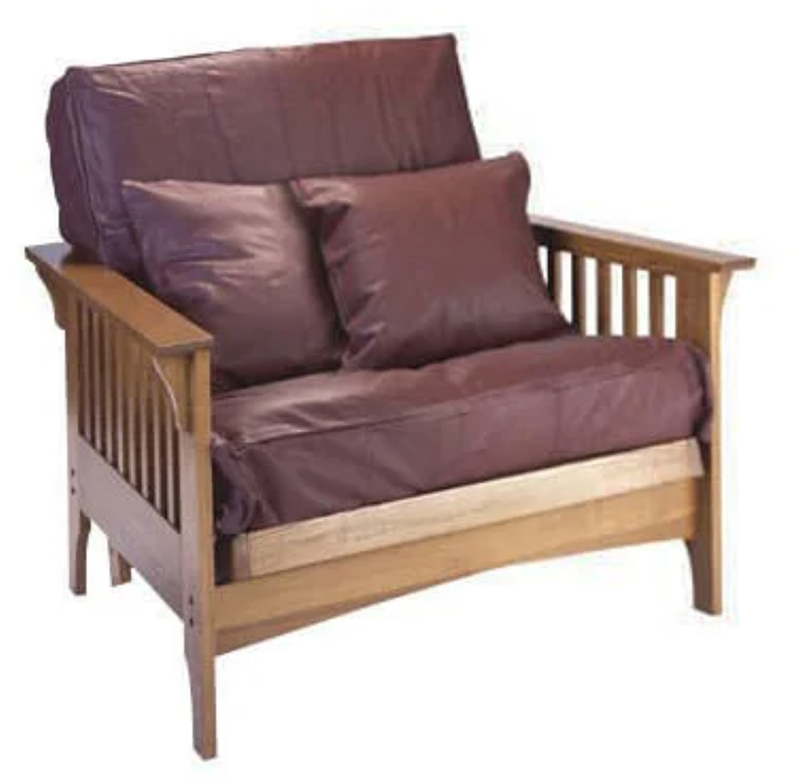 Chair Boston Futon Frame - Cherry Oak Finish - by Gold Bond - Image 2