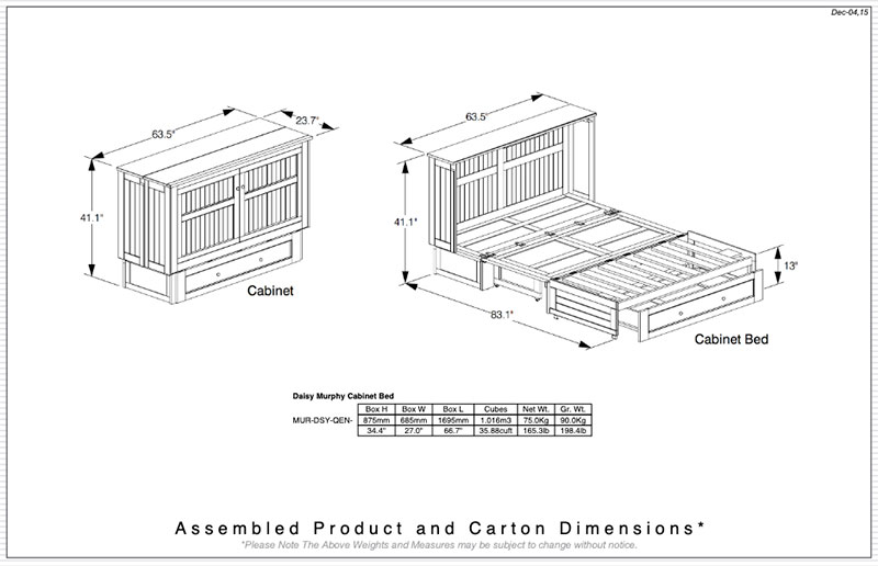 Daisy Murphy Cabinet Bed - Night & Day - Image 8