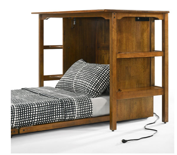 Siesta Desk Murphy Cabinet Bed - Night & Day - Image 4
