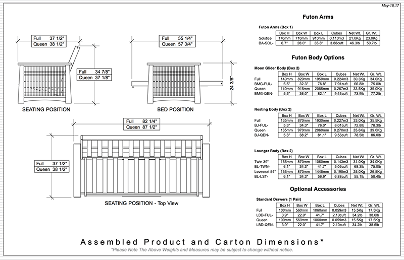 Full Solstice Futon Frame - by Night & Day - Image 18