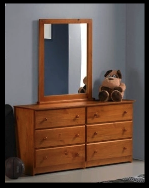 Pecan 6 Drawer Dresser - by Innovations 