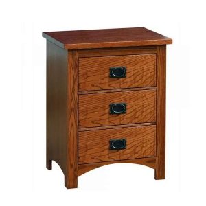 Siesta Mission 3 Drawer Nightstand - by Troyer Ridge