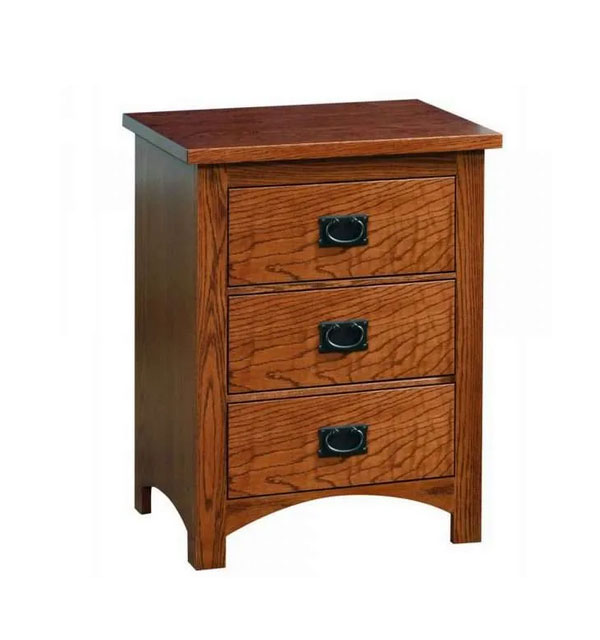 Siesta Mission 3 Drawer Nightstand - by Troyer Ridge