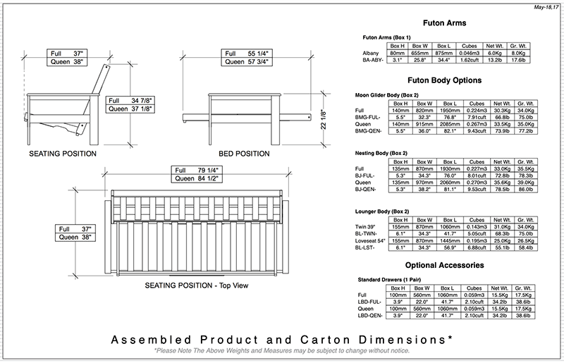 Full Albany Futon Frame - by Night & Day - Image 16