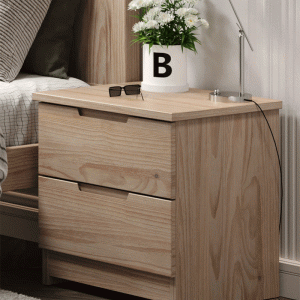 Sandstone 2 Drawer Nightstand - by Innovations