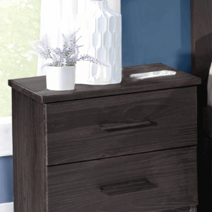 Ebony 2 Drawer Nightstand - by Innovations