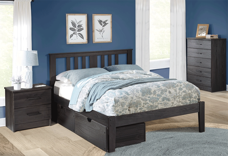 Portland Ebony Platform Bed - by Innovations