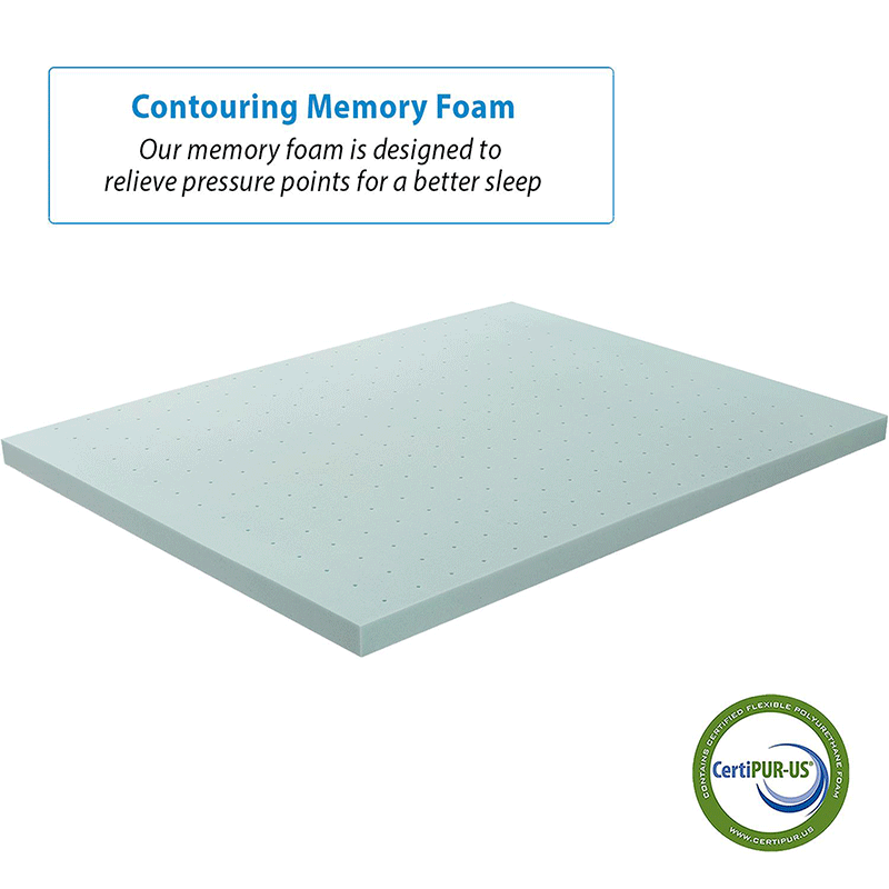 Sleeptone 2.5" Gel Memory Foam Mattress Topper