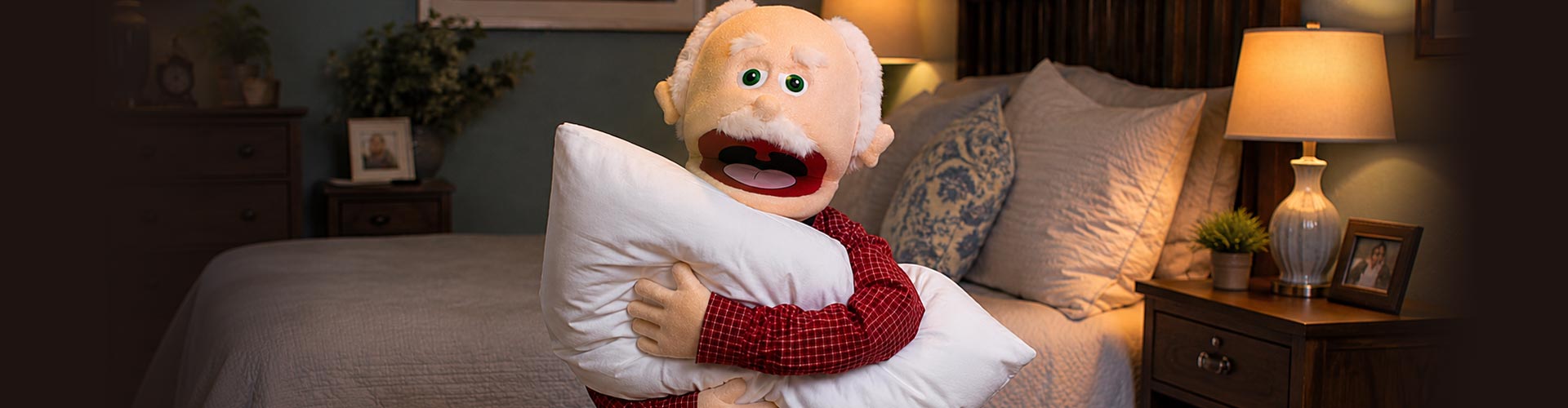 Murray Hugging a Pillow Murray Hugging a Pillow
